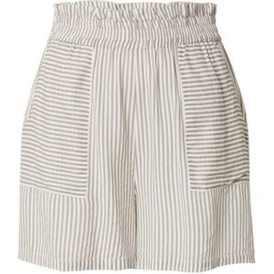 VERO MODA Broek 'VMBUMPY'  beige / wit