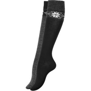 Yenita Kniekousen  grijs / zwart / wit