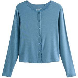 Next Gebreid vest  duifblauw