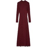 Vmluna - Lange Jurk - Maxi Lengte - Hoge Hals - Lange Mouwen