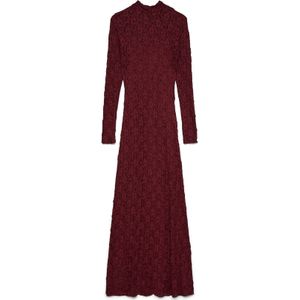 Vmluna - Lange Jurk - Maxi Lengte - Hoge Hals - Lange Mouwen