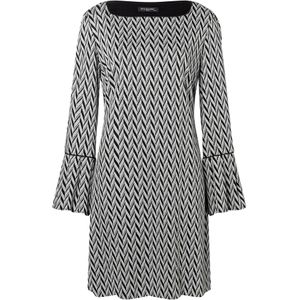 Ana Alcazar Jurk 'Shari'  zwart / wit