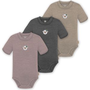 normani Rompertje/body 'Tihoi'  beige / pink / zwart / wit