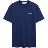 ARMEDANGELS - Shirt - Blauw - Ronde Hals - Halve Mouw - Losse Pasvorm