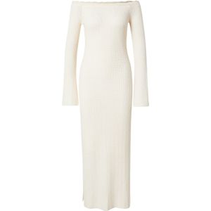 florence by mills exclusive for ABOUT YOU Gebreide jurk 'Pecan'  offwhite