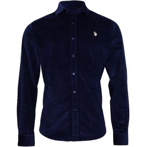 U.S. POLO ASSN. Overhemd  blauw / wit