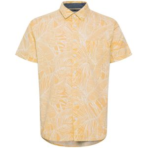 BLEND Overhemd  lichtoranje / wit