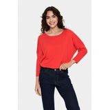 SAINT TROPEZ - Mila - Gebreide Trui - Bloedrood