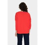 SAINT TROPEZ - Mila - Gebreide Trui - Bloedrood