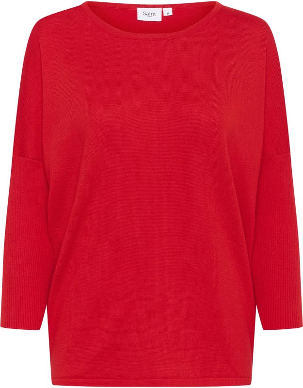 SAINT TROPEZ - Mila - Gebreide Trui - Bloedrood