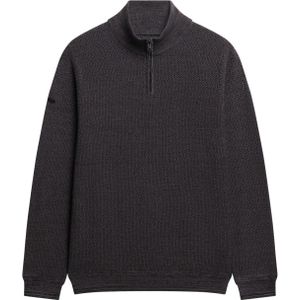 Superdry - Lite Texture - Trui - Relaxte Pasvorm - Henley-kraag met Ritssluiting