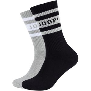 JOOP! - Premium Essentials - Lange Sokken - Black mix - Set van 2
