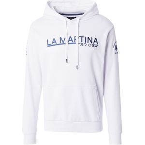 La Martina Sweatshirt  saffier / wit