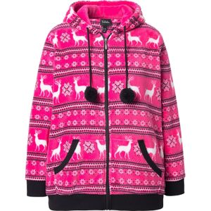 Ulla Popken Sweatvest  pink / zwart / wit