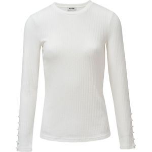 Salsa Jeans - 21009328 - Trui - Wit - Slim Fit - Hoge Hals