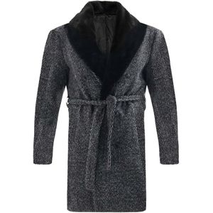 Antioch Winterjas  antraciet / zwart