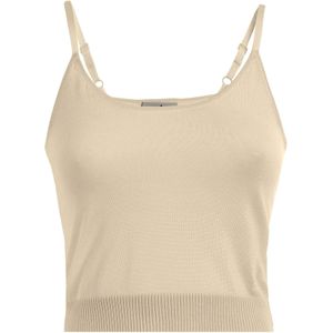 DEHA Gebreide top 'Fest'  sand