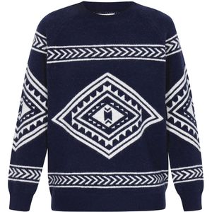 IZIA Trui  navy / wit