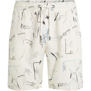 Karl Lagerfeld Broek  beige / lichtblauw / zwart