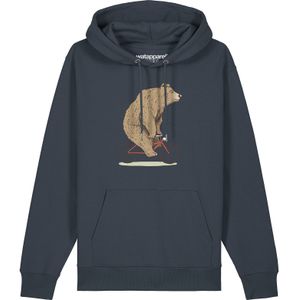 Watapparel Sweatshirt ' Fahrradbär '  bruin / antraciet / wit