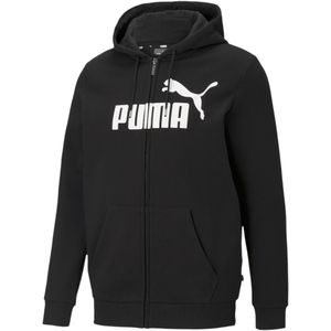 Vest Puma Men Essentials Big Logo Full Zip Hoodie Black