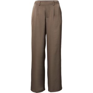 OBJECT Bandplooibroek 'OBJCHILLI'  lichtbruin