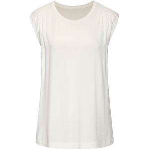 LASCANA - Shirt - Crème - Effen - Kwartmouw - Normale Pasvorm