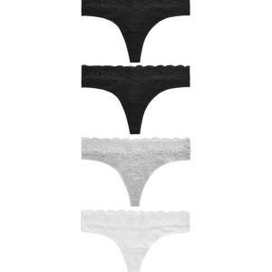 Next String  grijs / zwart / wit