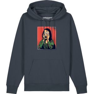Watapparel Sweatshirt 'Mona Lisa Scream'  antraciet / gemengde kleuren