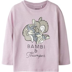 NAME IT Shirt  grijs / rosa / wit