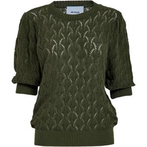 minus Trui 'Lamina'  donkergroen