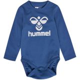 Hummel Rompertje/body 'Flips'  royal blue/koningsblauw / wit