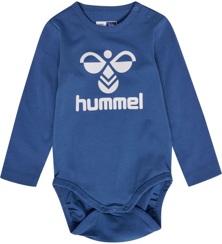 Hummel Rompertje/body 'Flips'  royal blue/koningsblauw / wit