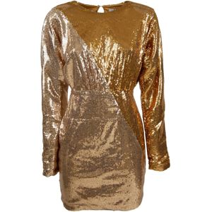Influencer Jurk  goud