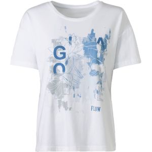 Heine - Shirt - Wit - Ronde Hals - Korte Mouwen