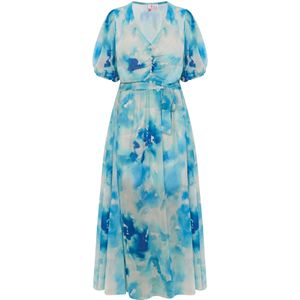 IZIA Jurk  crème / turquoise / azuur / hemelsblauw