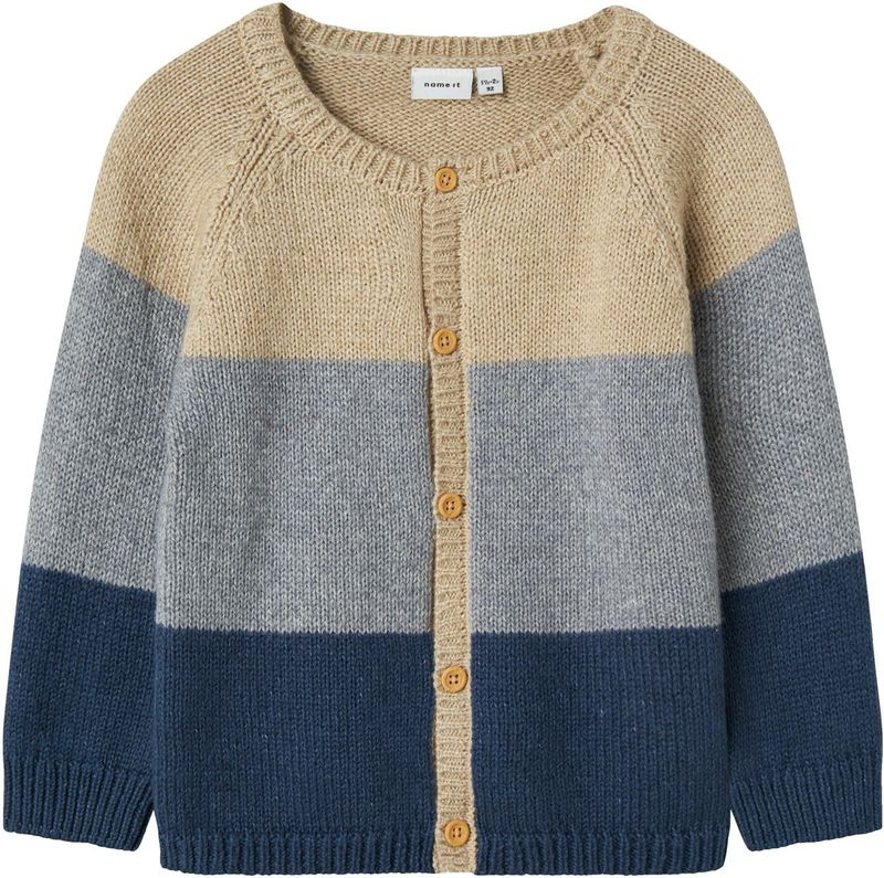 Gebreid Vest - Regular Fit - Ronde Hals - Lange Mouwen - Knoopsluiting