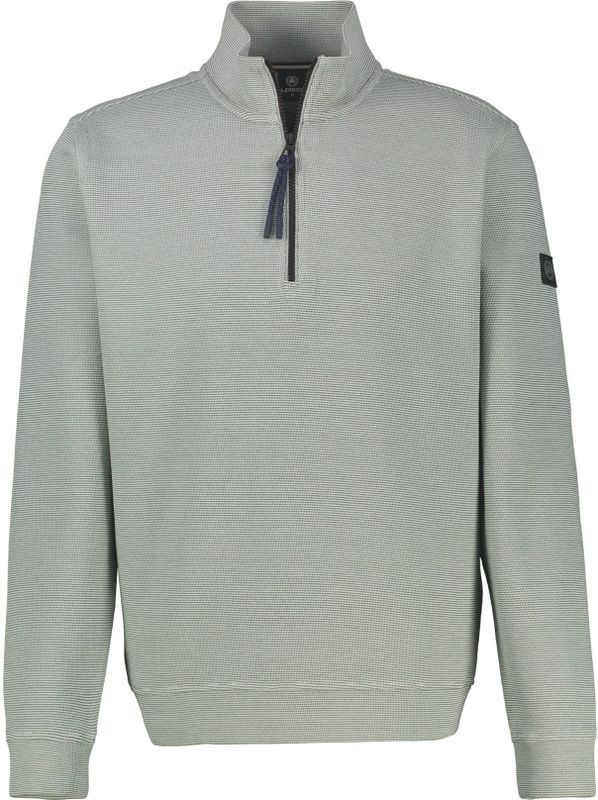 Sweatshirt met opstaande kraag en ritssluiting
