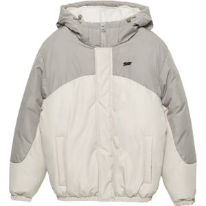 Pull&Bear Tussenjas  ecru / grijs