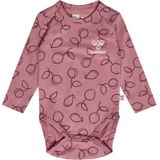 Hummel Rompertje/body  lichtroze / bourgogne / wit