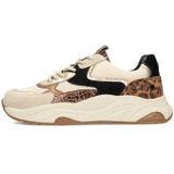 PS Poelman - IVA - Sneakers - Beige / Donkerbeige / Bruin / Zwart