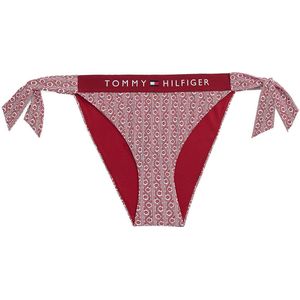 TOMMY HILFIGER Bikinibroek  donkerrood / offwhite