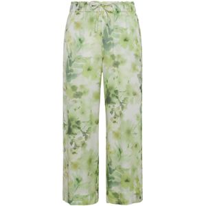 DEHA Broek  groen / lichtgroen / wit