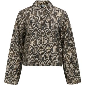 OBJECT Blouse 'OBJAYA'  beige / zwart