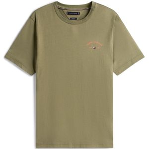 TOMMY HILFIGER Shirt 'HOTEL'  navy / olijfgroen / lichtgroen / koraal