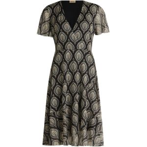 Cartoon Jurk  lichtgrijs / zwart