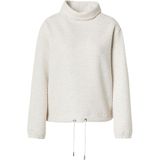 MORE & MORE - Sweatshirt - Crème - Effen - Losse Pasvorm - Lange Mouw