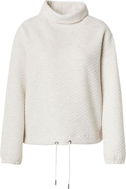 MORE & MORE - Sweatshirt - Crème - Effen - Losse Pasvorm - Lange Mouw