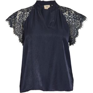 Peppercorn Blouse 'Kia'  donkerblauw