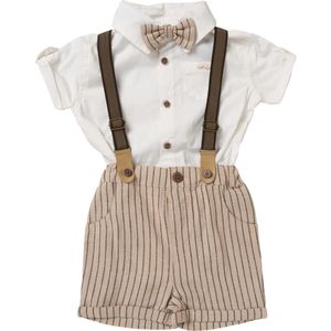 Little Gent Set ' Classic '  bruin / lichtbruin / wit